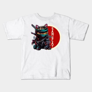 I'm not samurai I'm samucat Kids T-Shirt